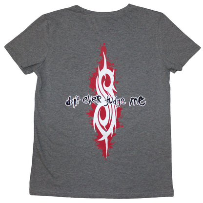 SLIPKNOT - DON'T EVER JUDGE ME - Ladies T-Shirt Grey