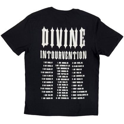 SLAYER - DIVINE INTERVENTION 2014 DATES - T-Shirt Black (Back Print)