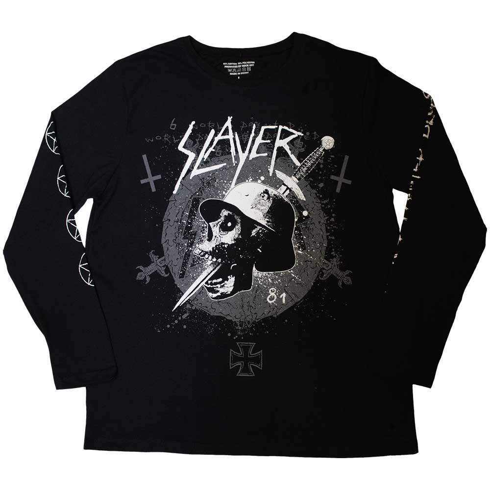 SLAYER - DAGGER SKULL - Long Sleeve T-Shirt Black