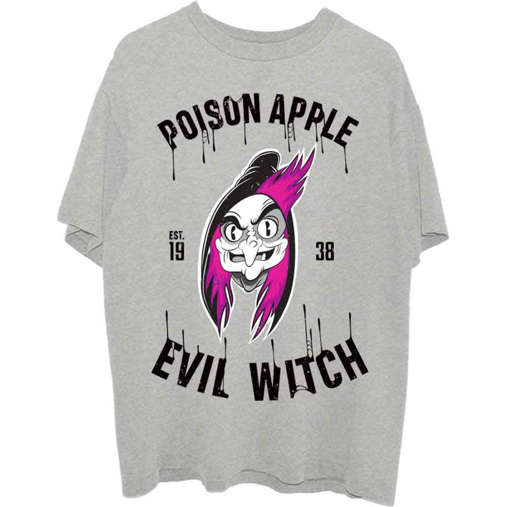 DISNEY - SNOW WHITE EVIL WITCH POISON APPLE - T-Shirt Grey
