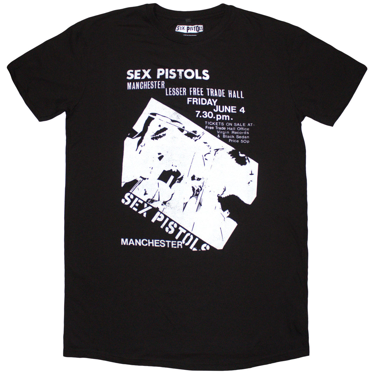 THE SEX PISTOLS - MANCHESTER FLYER - Ladies T-Shirt Dress Black