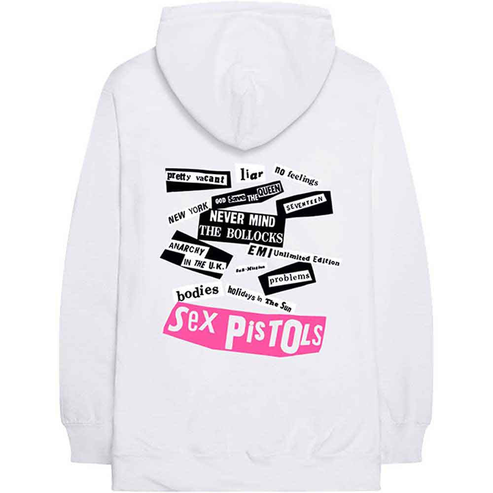 THE SEX PISTOLS - NEVER MIND THE BOLLOCKS - Pullover Hoodie White