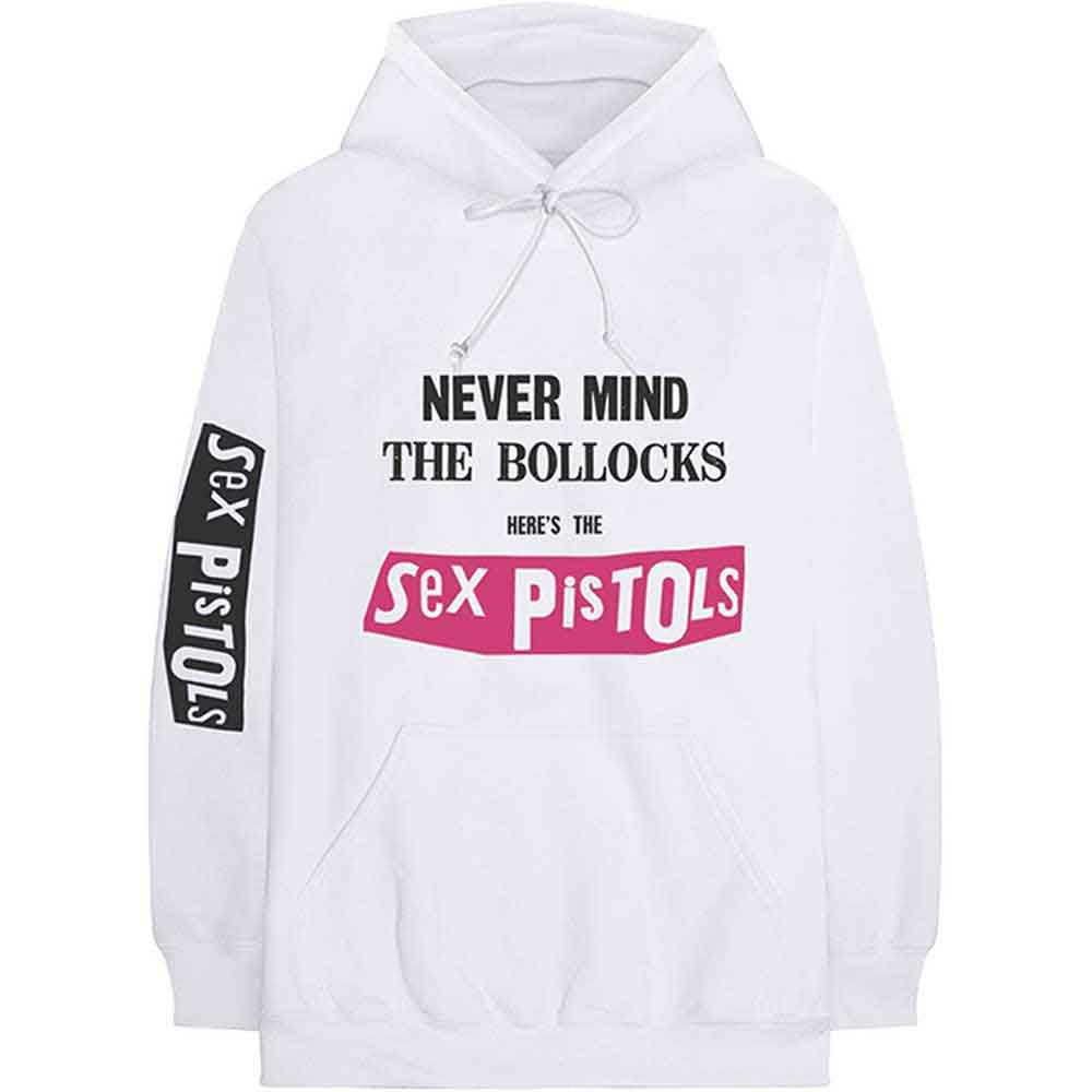 THE SEX PISTOLS - NEVER MIND THE BOLLOCKS - Pullover Hoodie White