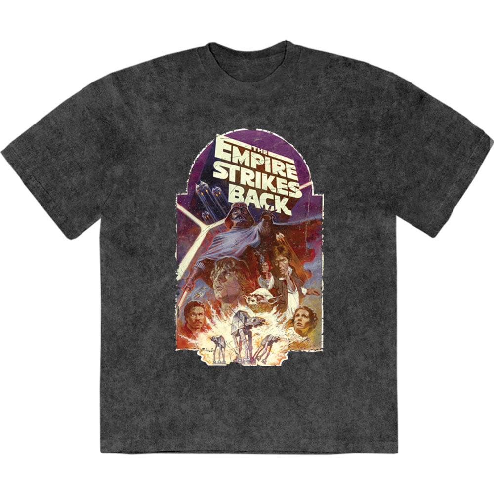 STAR WARS - THE EMPIRE STRIKES BACK EXPLOSION - Stone Wash T-Shirt Black