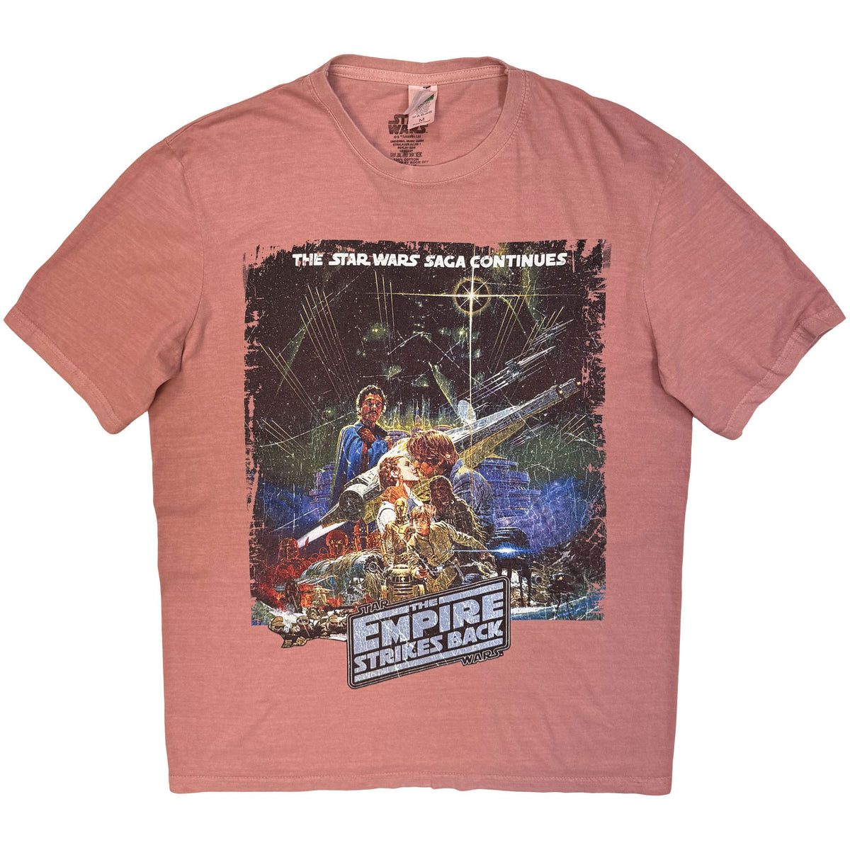 STAR WARS - TESB KISS - Stone Wash T-Shirt Red