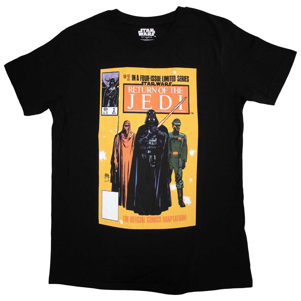 STAR WARS - RETURN OF THE JEDI COMIC COVER - T-Shirt Black