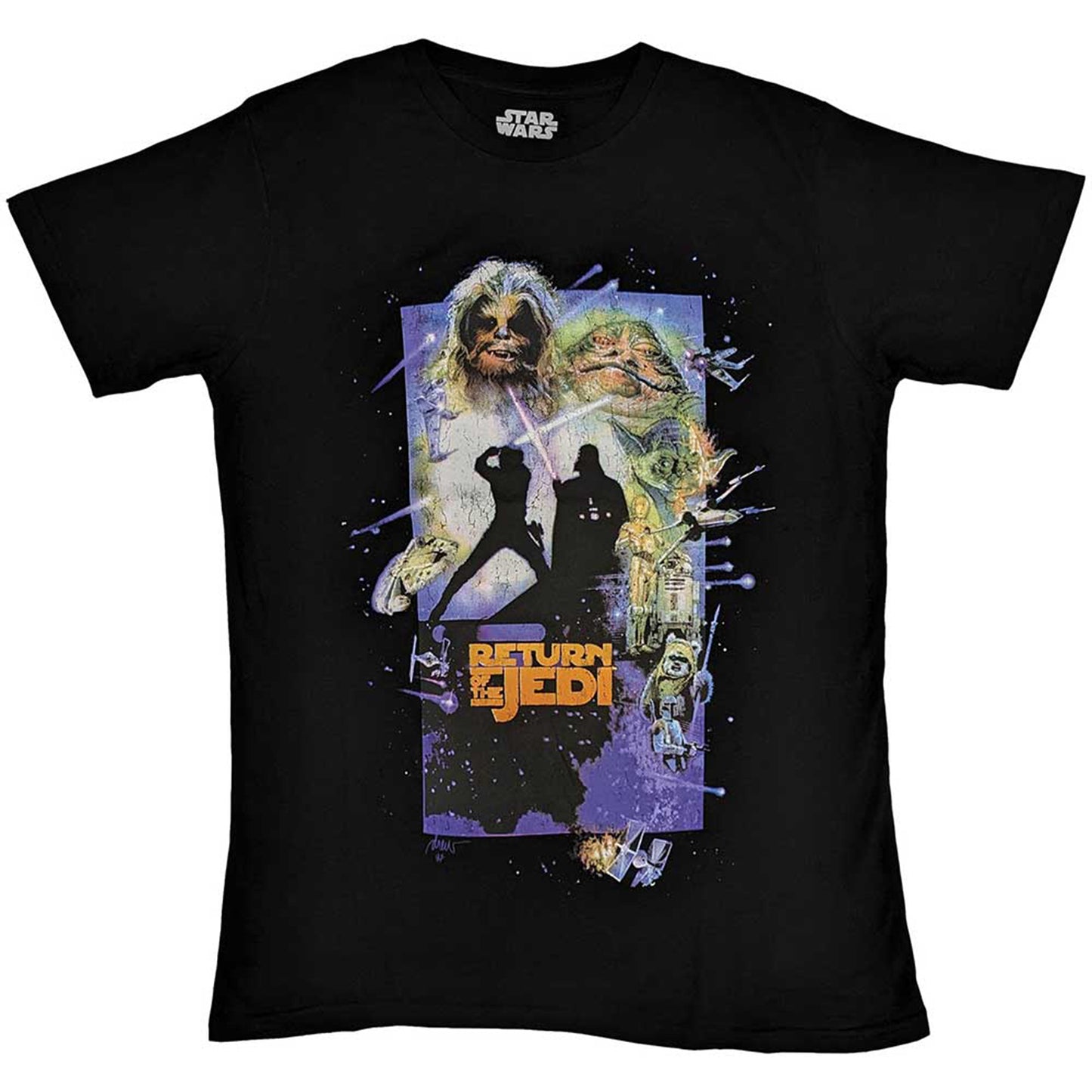 STAR WARS - RETURN OF THE JEDI POSTER - T-Shirt Black