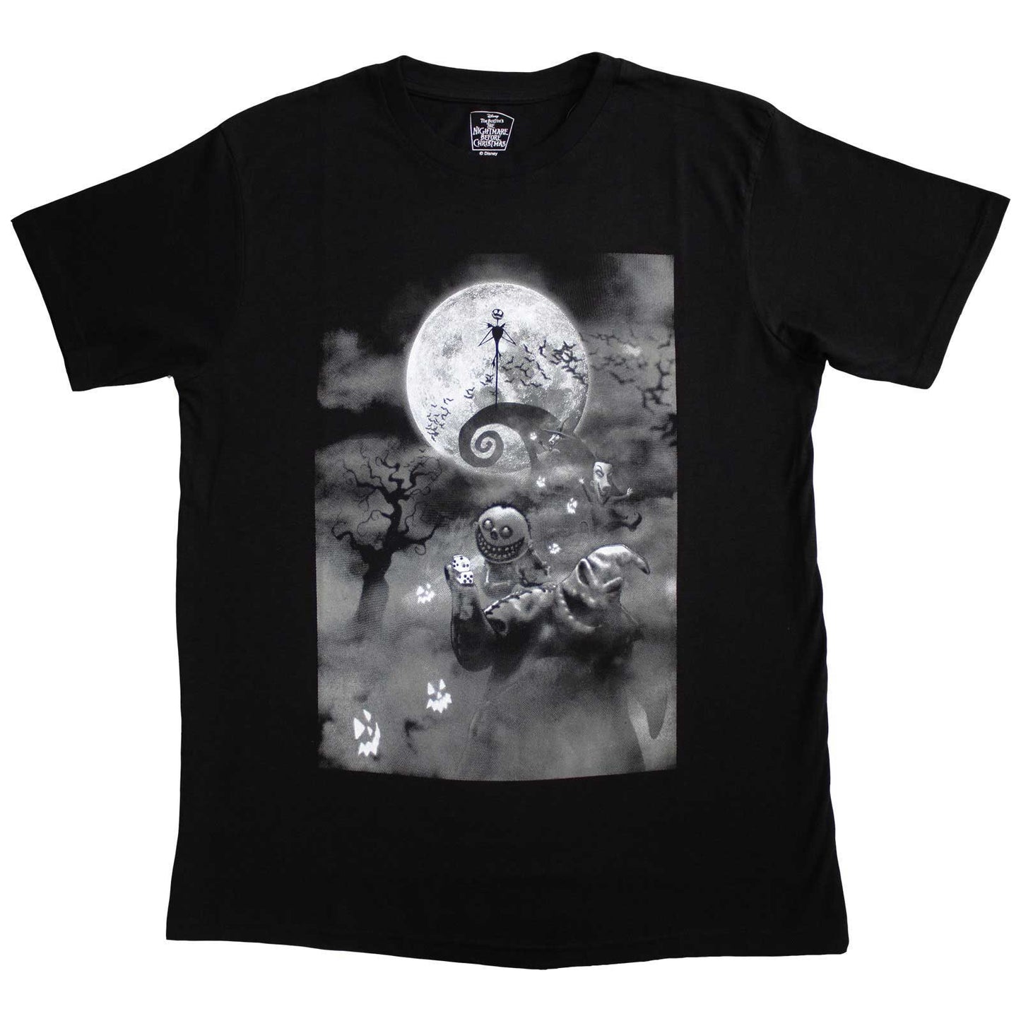THE NIGHTMARE BEFORE CHRISTMAS - OOGIE SCENE - T-Shirt Black