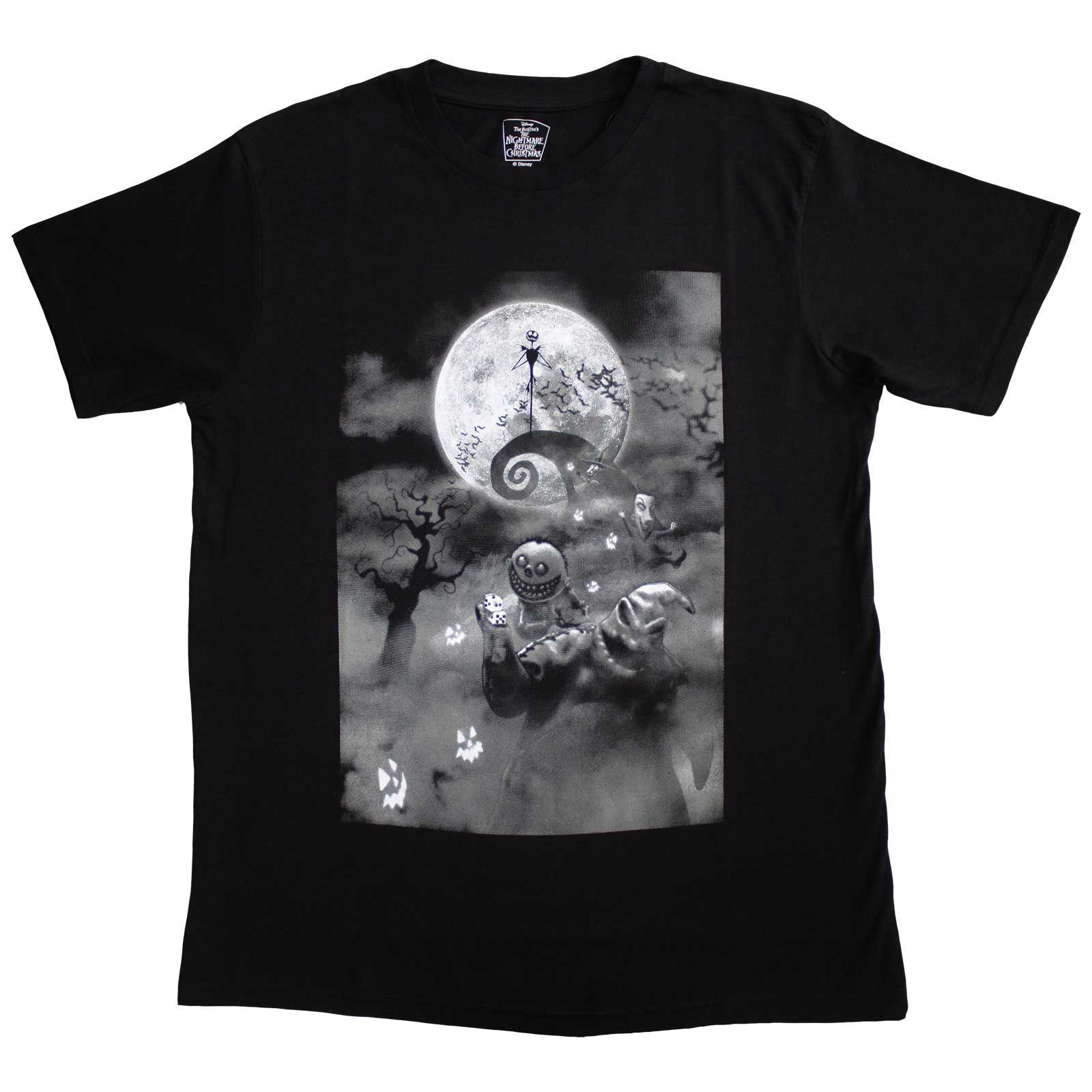 THE NIGHTMARE BEFORE CHRISTMAS - OOGIE SCENE - T-Shirt Black