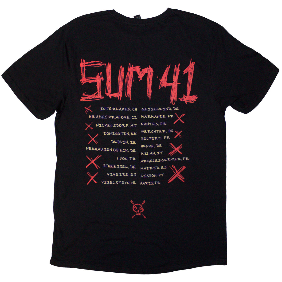 SUM 41 - TOUR '24 FUCK - T-Shirt Black