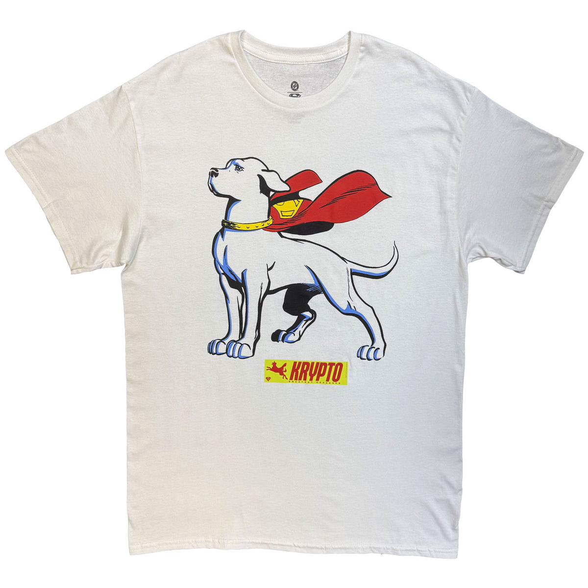 DC COMICS - SUPERMAN KRYPTO CAPE - T-Shirt White