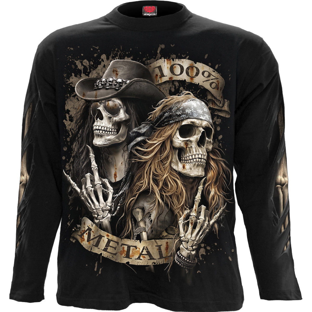 PURE METAL - Longsleeve T-Shirt Black