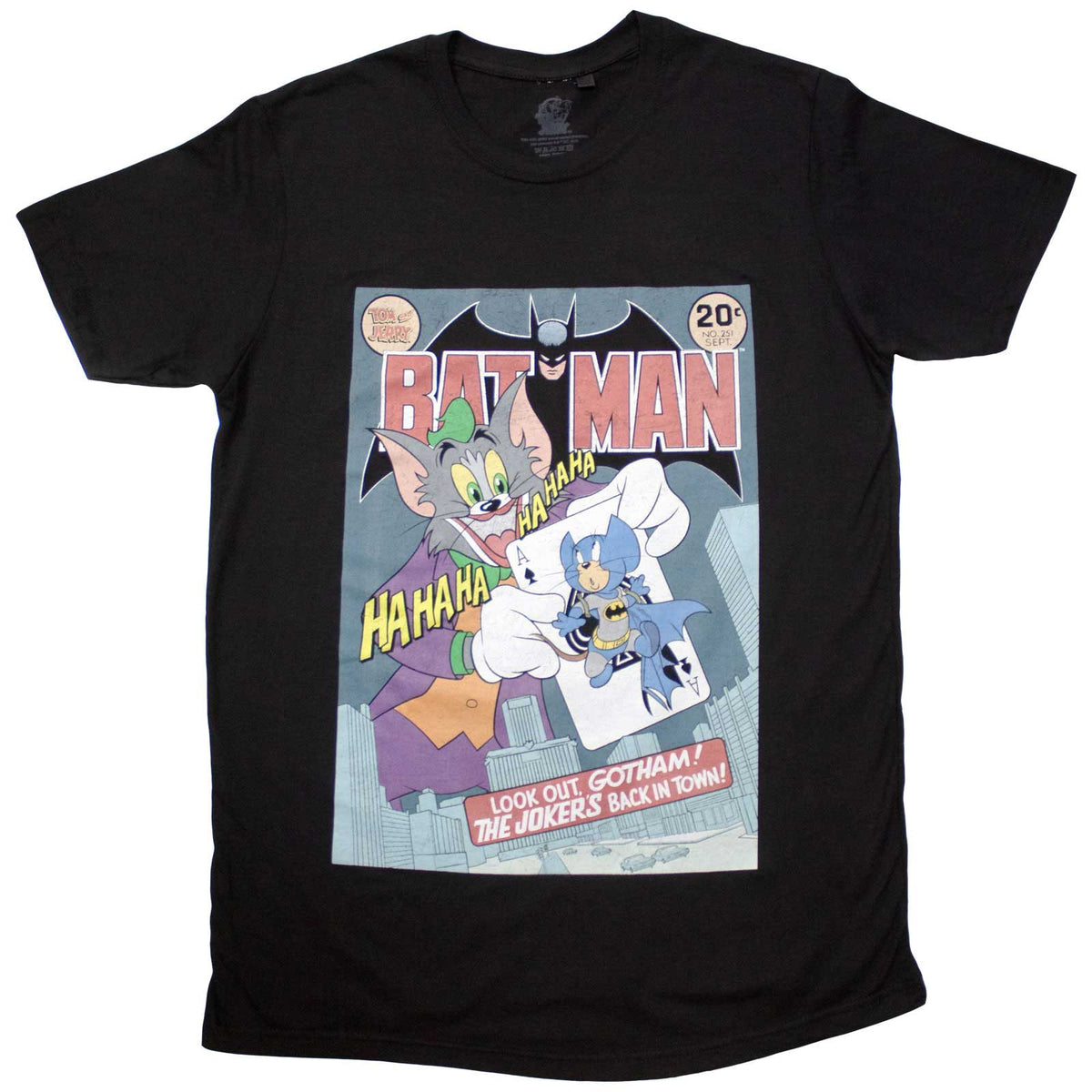 TOM & JERRY - BATMAN COMIC - T-Shirt Black