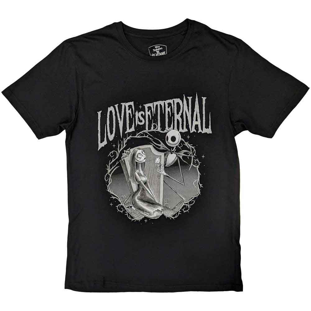 THE NIGHTMARE BEFORE CHRISTMAS - JACK & SALLY LOVE IS ETERNAL - T-Shirt Black