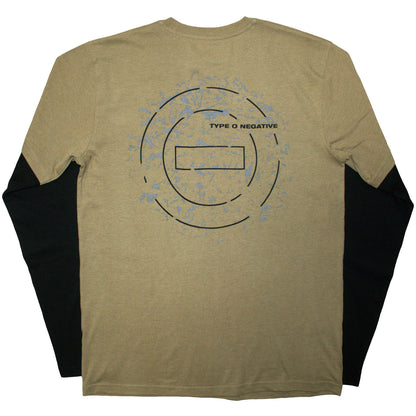 TYPE O NEGATIVE - TREE - Layered Long Sleeve T-Shirt Black, Green
