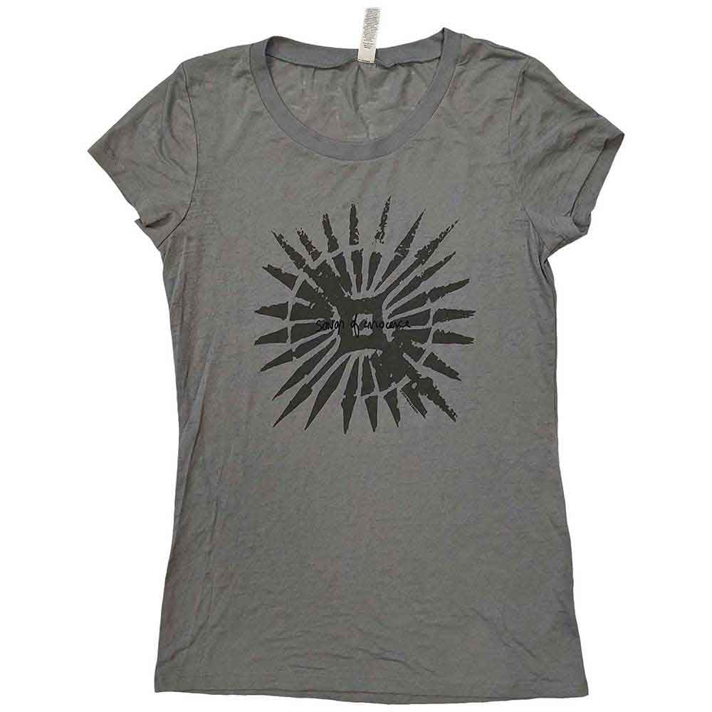 U2 - SONGS OF INNOCENCE DISC ART - Ladies T-Shirt Grey