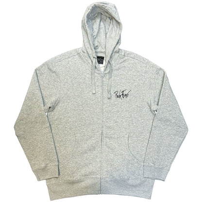 PINK FLOYD - THE WALL FADED HAMMERS LOGO - Zipped Hoodie Grey