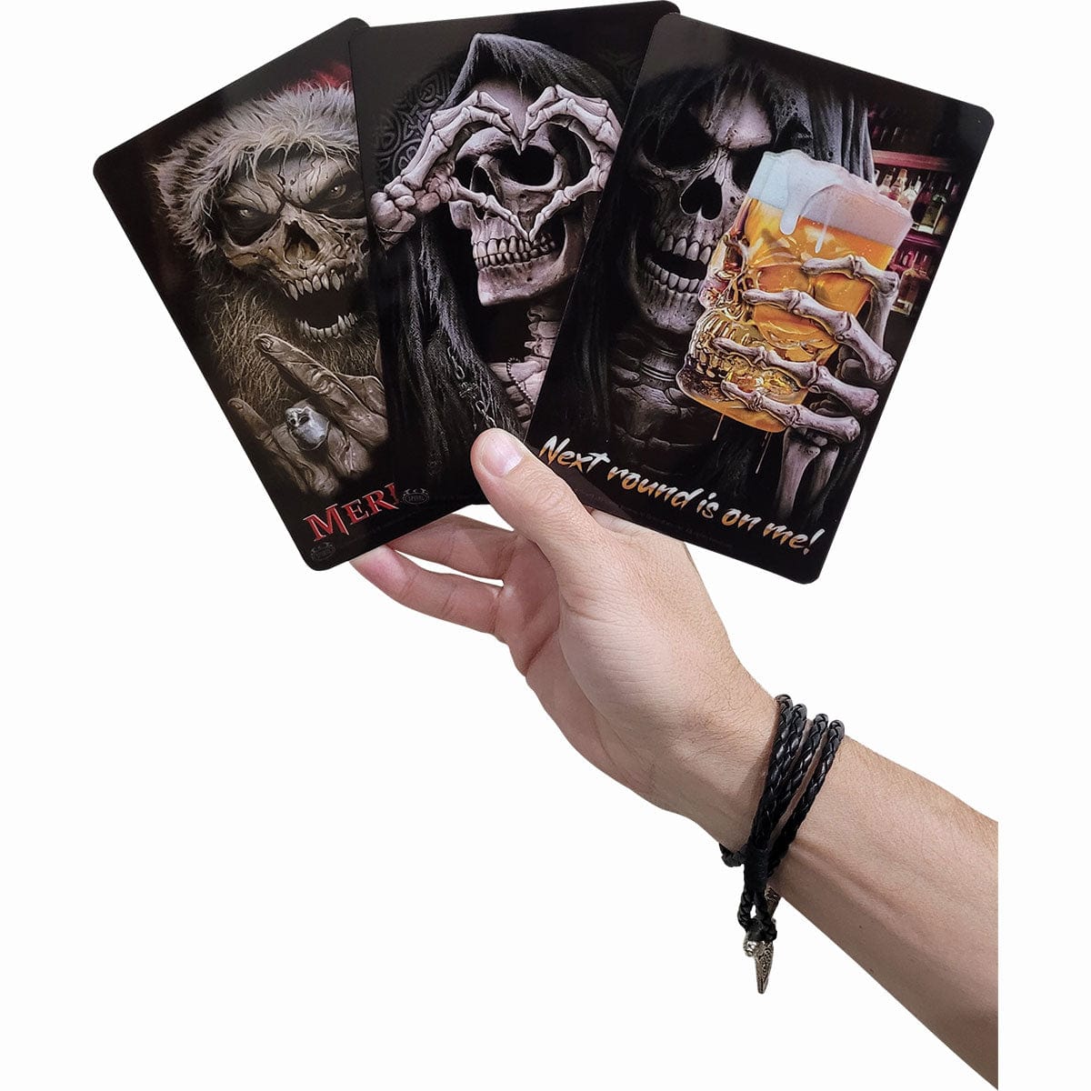 BUNDLE - OCCULT OCCASSIONS - Greet Tin Metal Cards (Set of 3) - Spiral USA