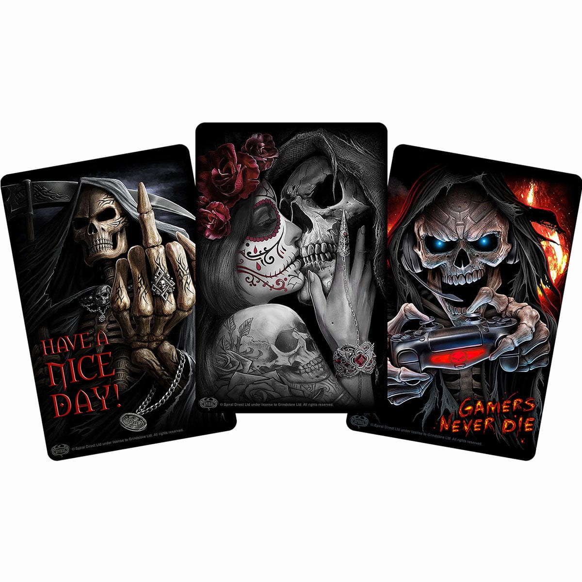 TIN CARD BUNDLE - REAPER COLLECTION - Greet Tin Metal Cards (Set of 3)