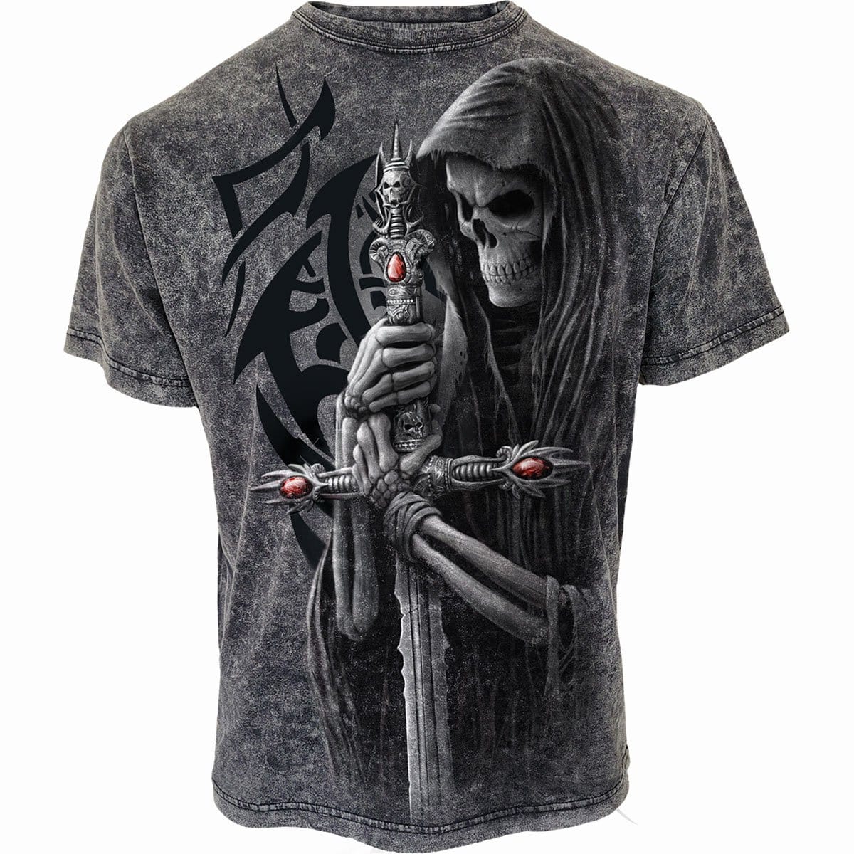 SOUL SEARCHER - Acid Wash T-Shirt - Spiral USA