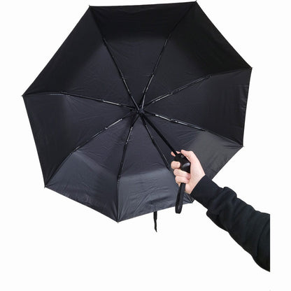 IN GOTH WE TRUST - Compact Travel Umbrella with Auto Open & Close - Spiral USA