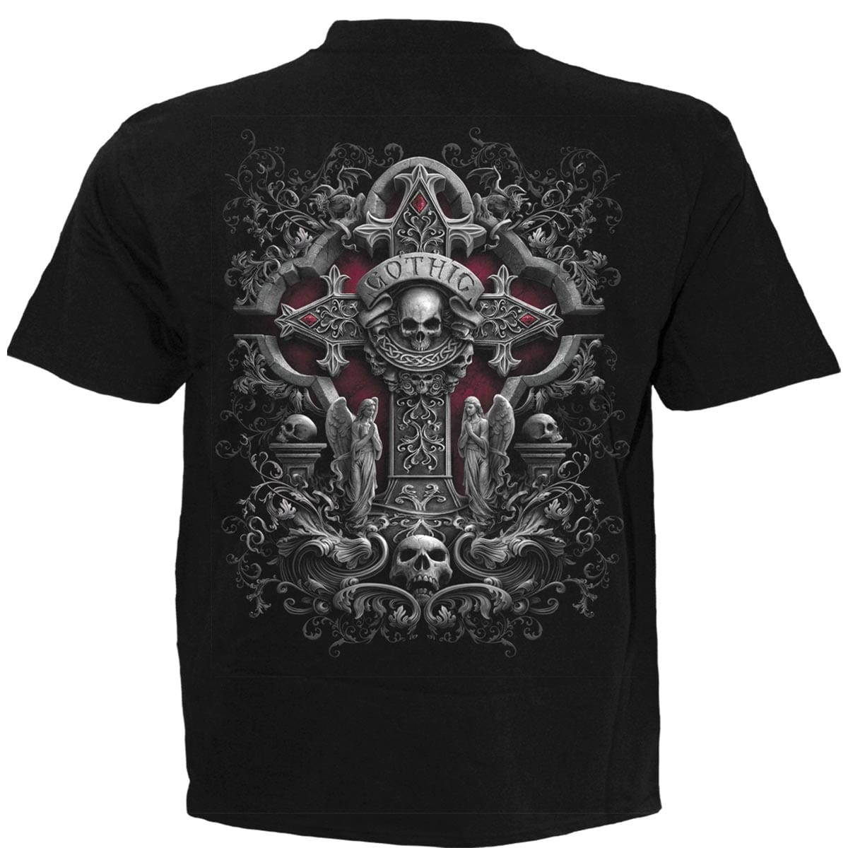 IN GOTH WE TRUST - T-Shirt Black - Spiral USA