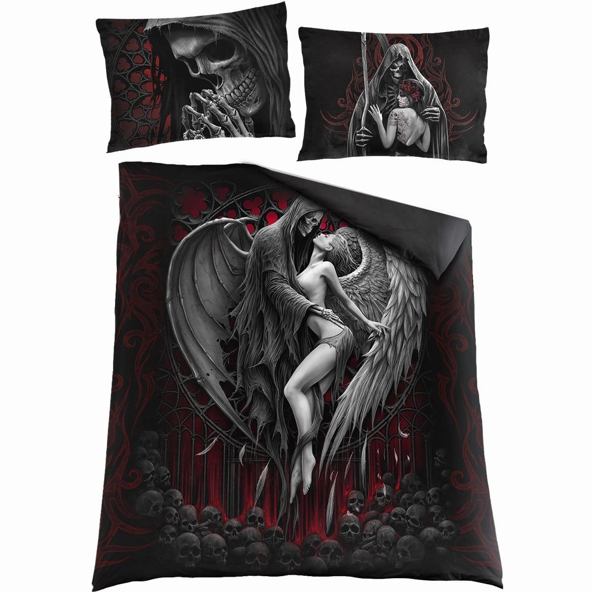 DEAD KISS - Double Duvet Cover + UK And EU Pillow case - Spiral USA