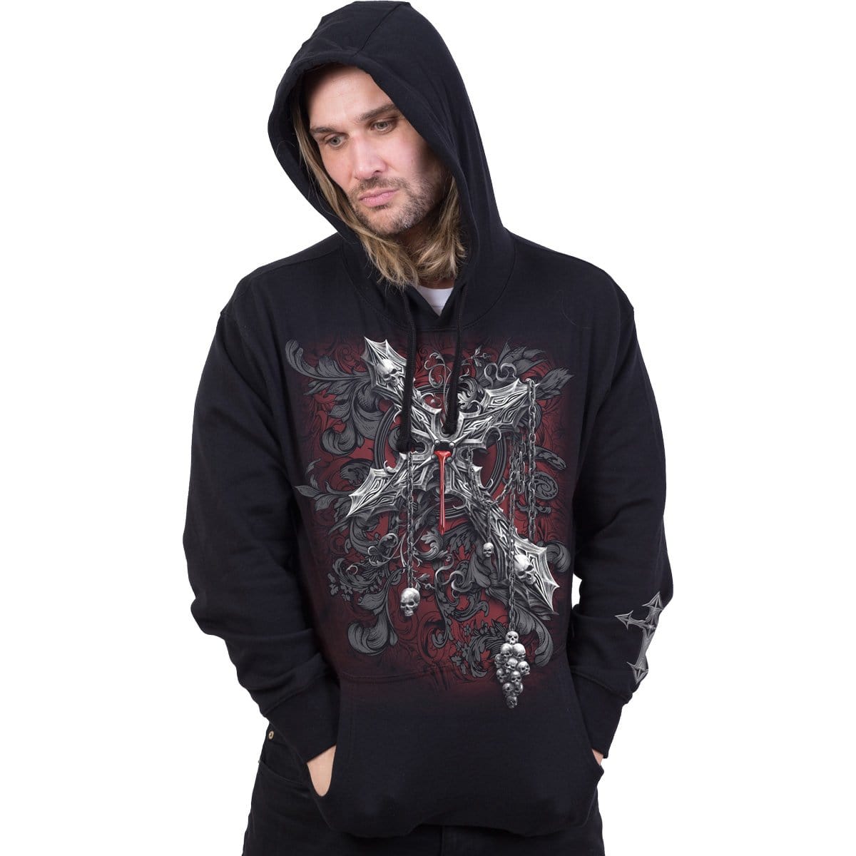 CROSS OF DARKNESS - Hoody Black - Spiral USA
