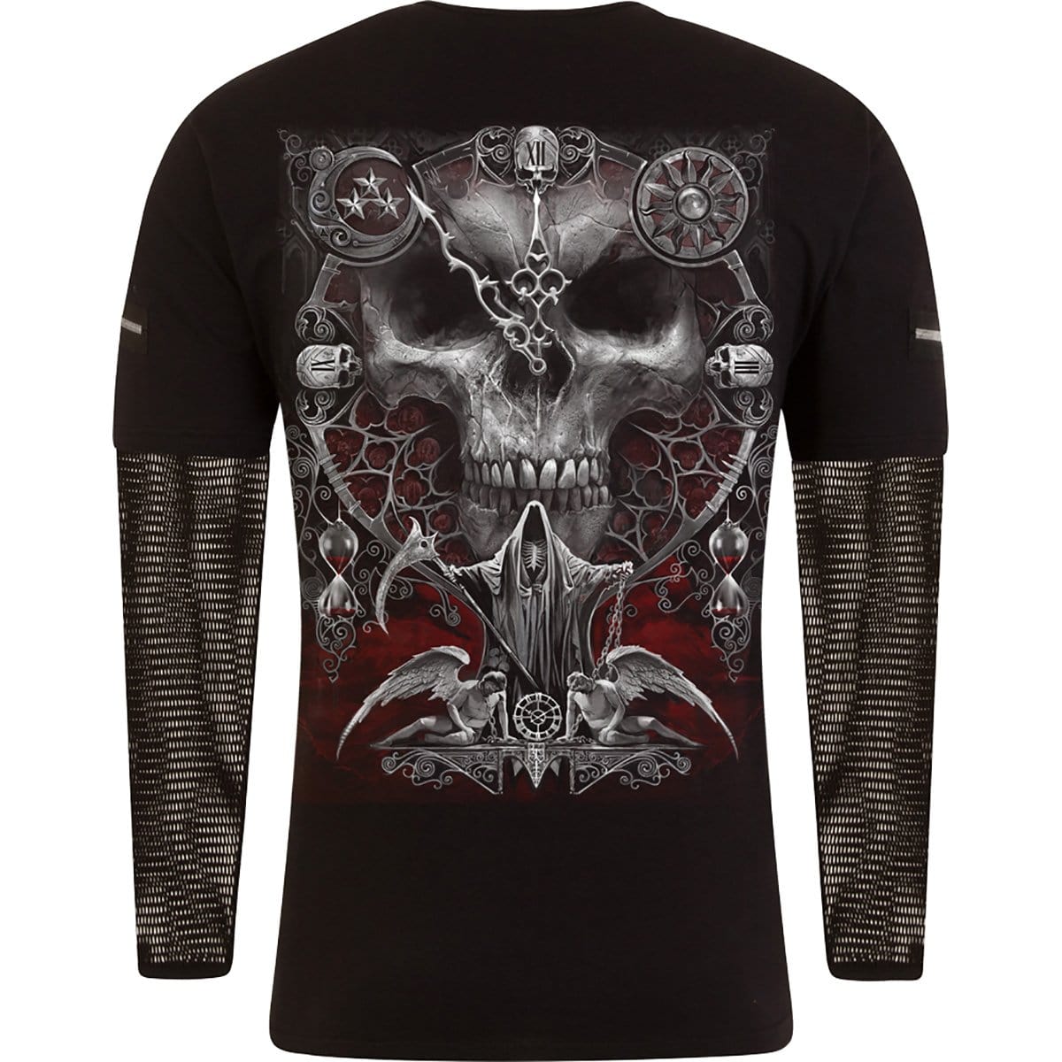 SANDS OF DEATH - Mesh Sleeve Zip Shoulder Long Sleeve Mens - Spiral USA