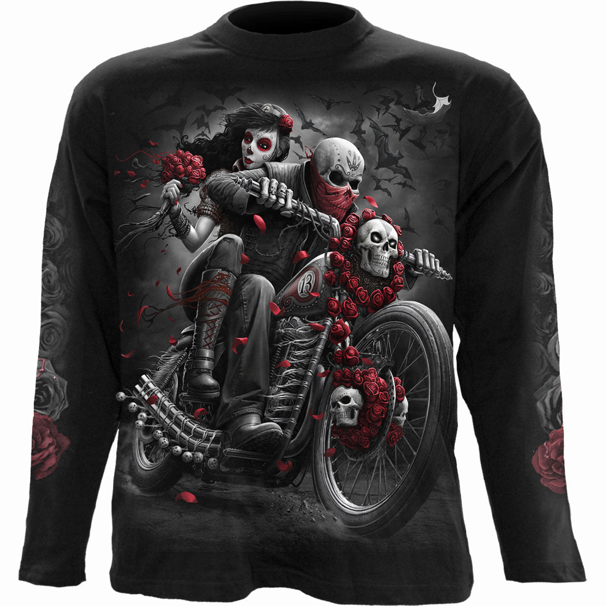 DOTD BIKERS - SPIRAL - LONGSLEEVE T-SHIRT BLACK – Complete Apparel