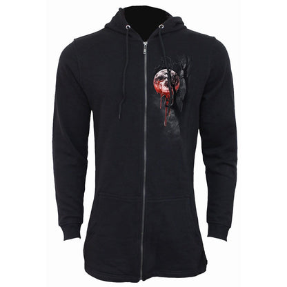 DEATH MOON - Ladies Fish Tail Full Zip Hoody - Zip Sleeve - Spiral USA