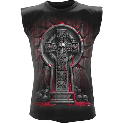 BLEEDING SOULS - Sleeveless T-Shirt Black - Spiral USA