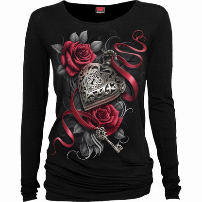 HEART LOCKET - Baggy Top Black - Spiral USA