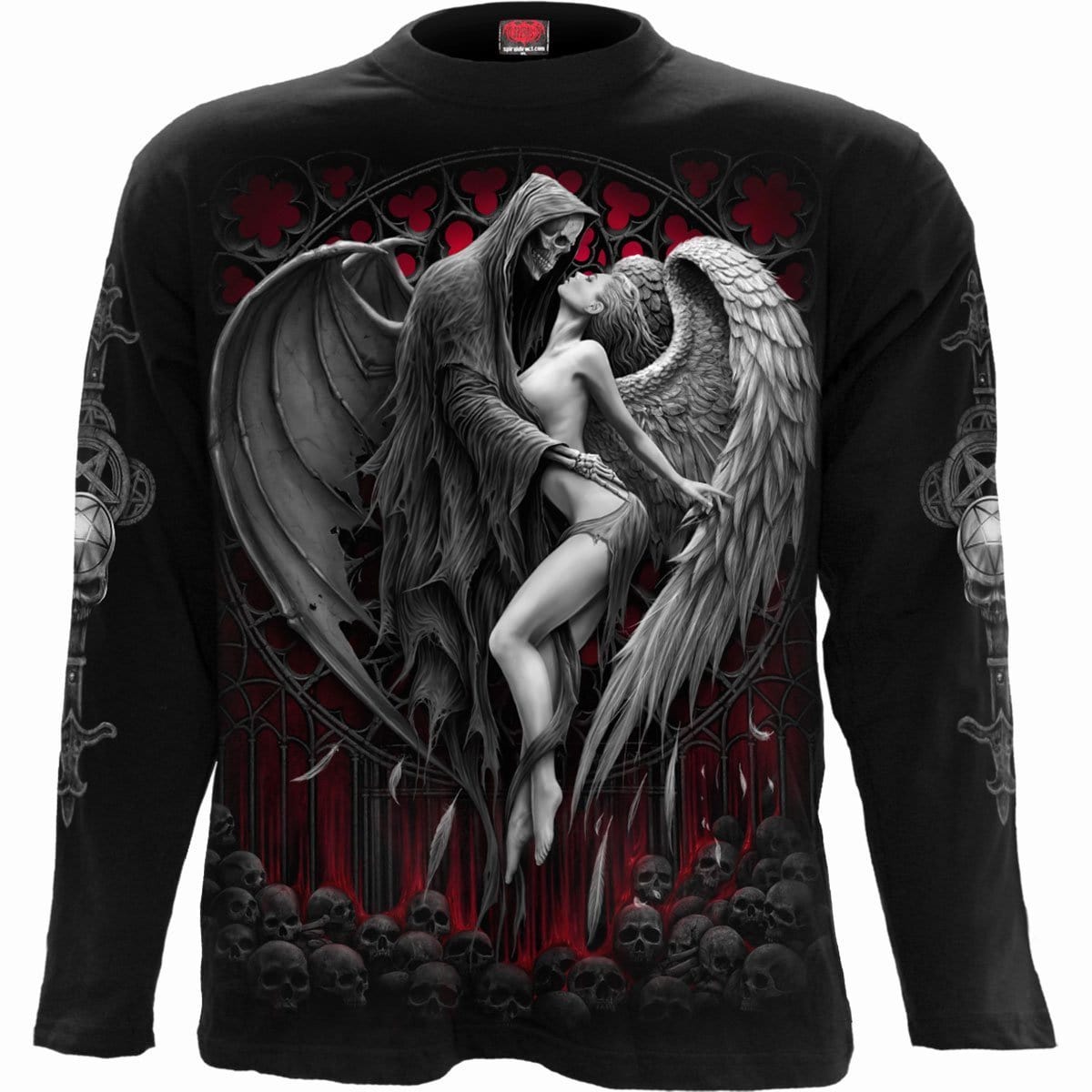 FORBIDDEN - Longsleeve T-Shirt Black - Spiral USA