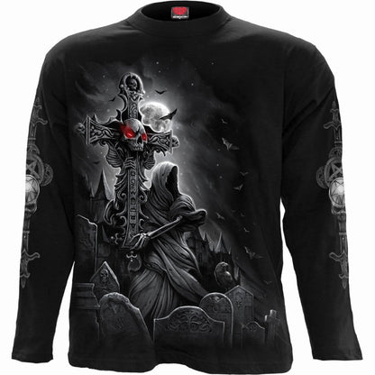 GRAVE WALKER - Longsleeve T-Shirt Black - Spiral USA