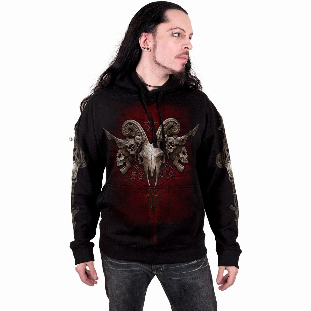 FACES OF GOTH - Hoody Black - Spiral USA