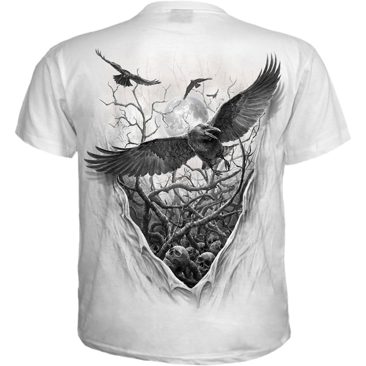 ROOTS OF HELL - T-Shirt White - Spiral USA