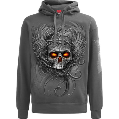 ROOTS OF HELL - Hoody Charcoal - Spiral USA