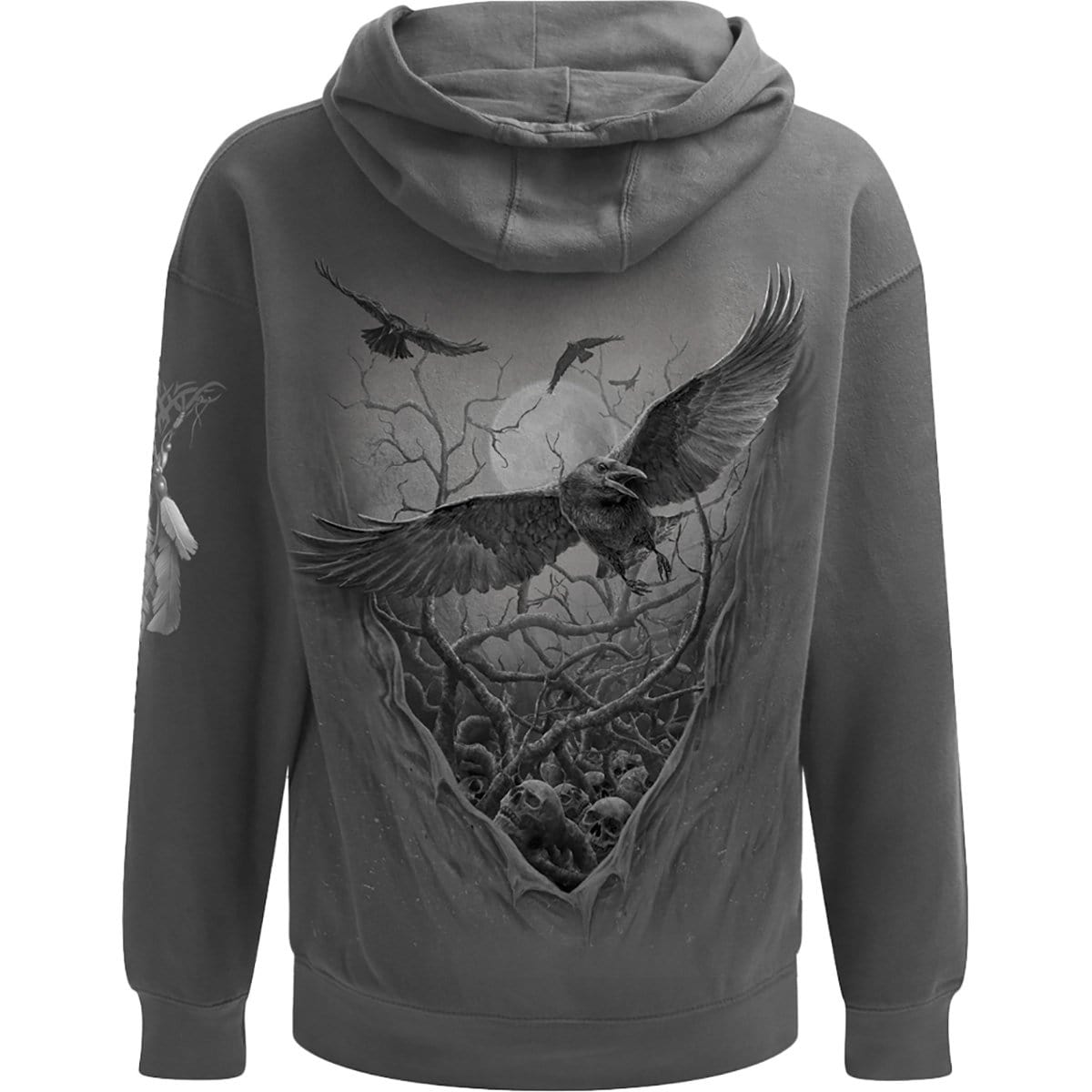 ROOTS OF HELL - Hoody Charcoal - Spiral USA