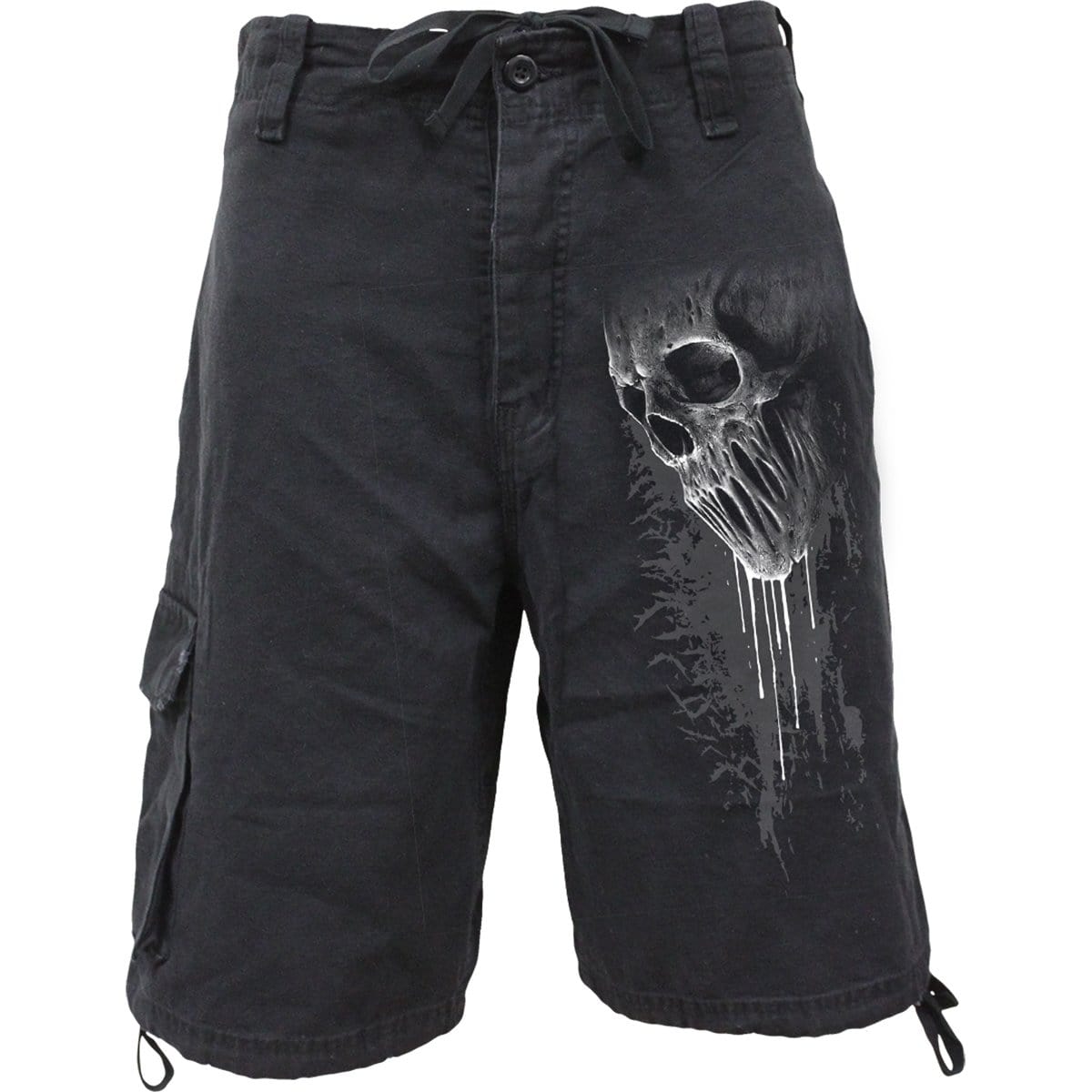 BAT CURSE - Vintage Cargo Shorts Black - Spiral USA