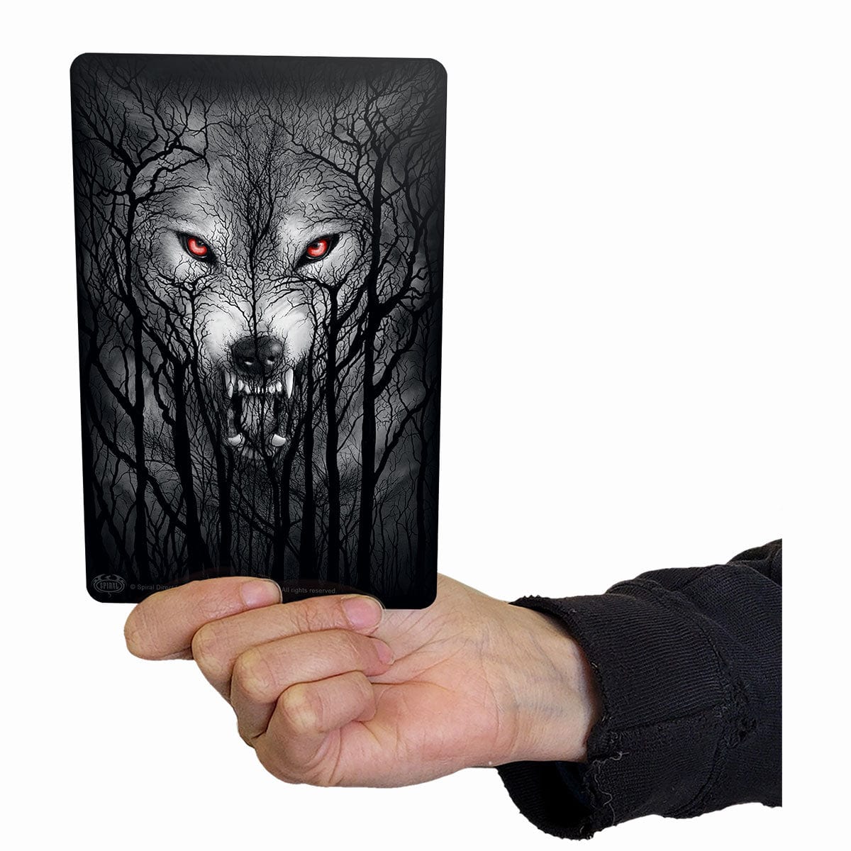 FOREST WOLF - Greet Tin Metal Cards - Spiral USA