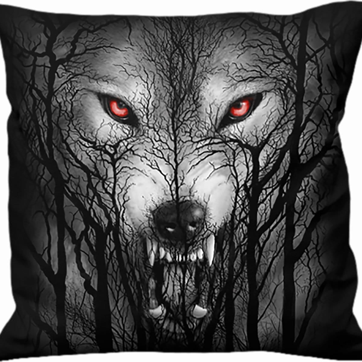 FOREST WOLF - Square Cushion - Spiral USA