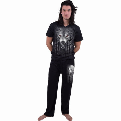 FOREST WOLF - 4pc Mens Gothic Pyjama Set
