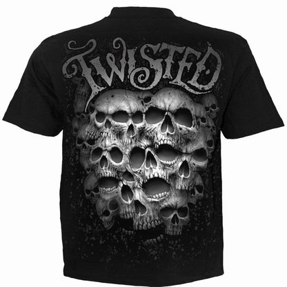 TWISTED SKULLS - T-Shirt Black - Spiral USA