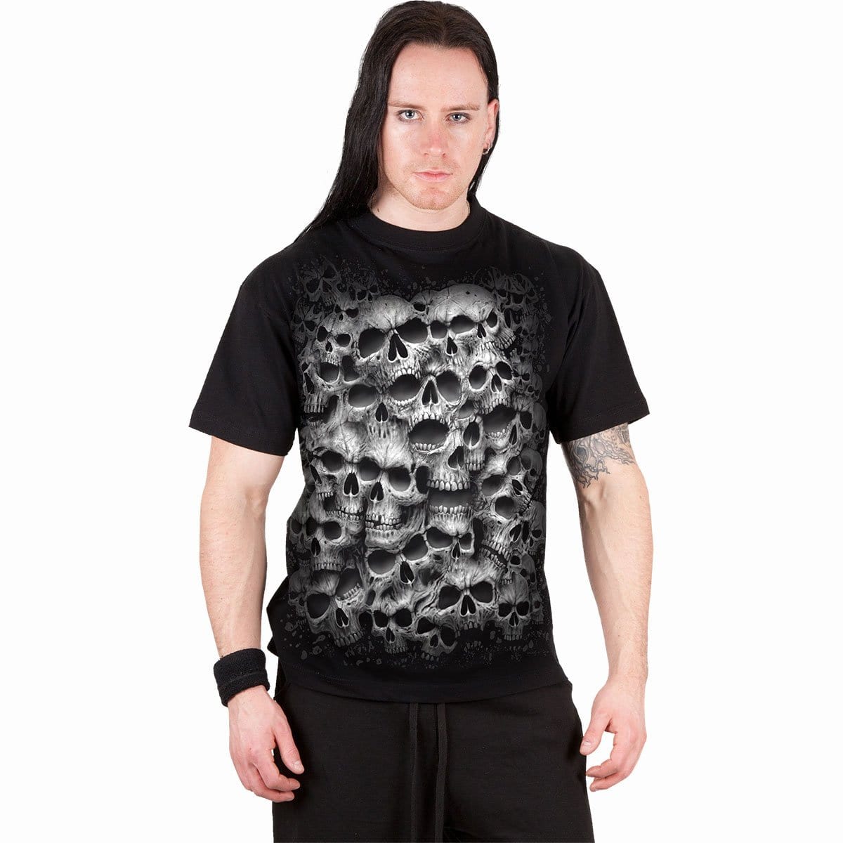 TWISTED SKULLS - T-Shirt Black - Spiral USA