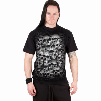 TWISTED SKULLS - T-Shirt Black - Spiral USA