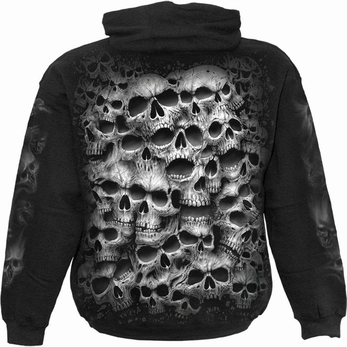 TWISTED SKULLS - Hoody Black - Spiral USA