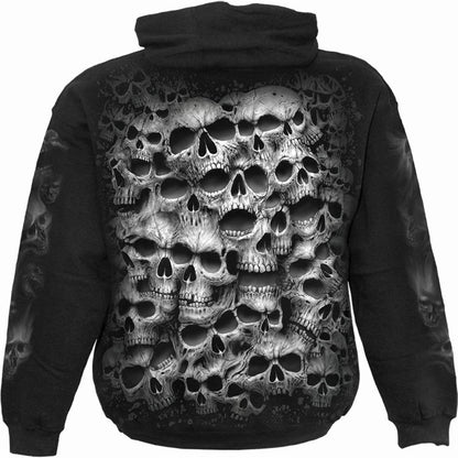 TWISTED SKULLS - Hoody Black - Spiral USA