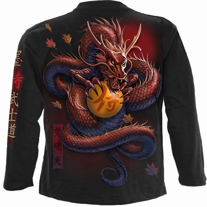 SAMURAI - Longsleeve T-Shirt Black - Spiral USA