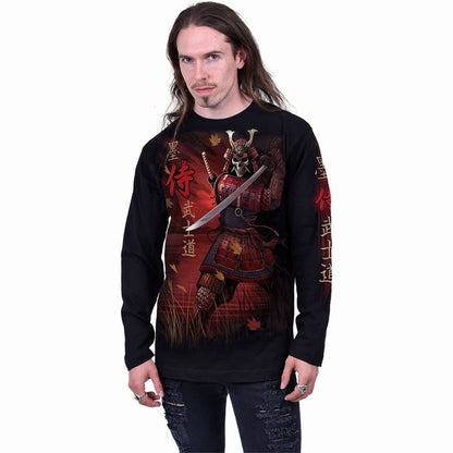 SAMURAI - Longsleeve T-Shirt Black - Spiral USA
